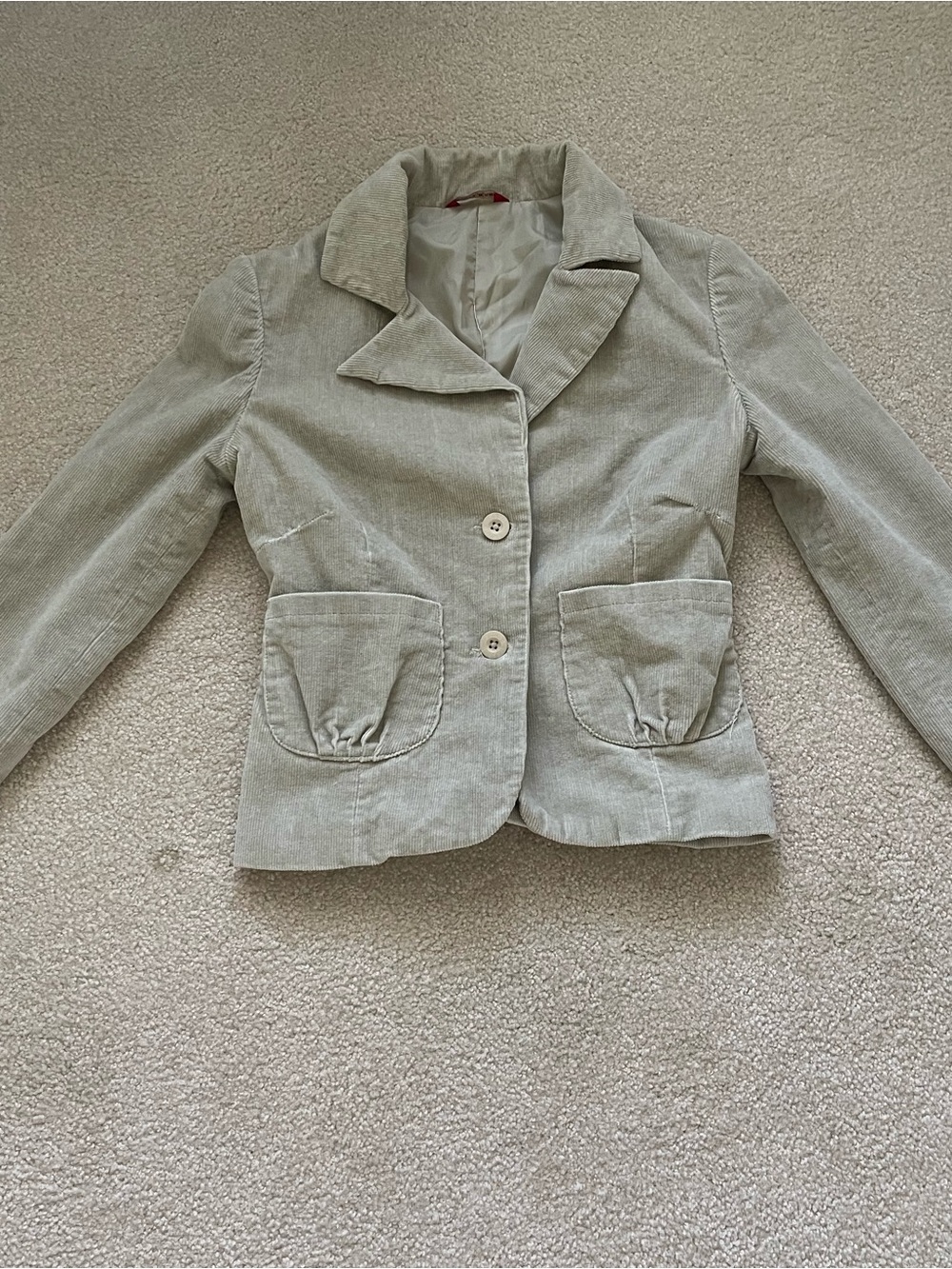 Guess Beige Corduroy Blazer Jacket
